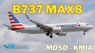 IFLY B737 MAX8 | Bad Weather | Santo Domingo - Miami | MSFS