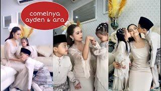 Bella astillah sambut raya pertama bersama ayden & ara