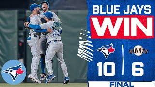 A six-run sixth innings sparks Blue Jays victory in San Francisco!