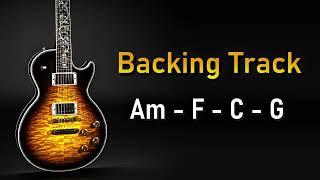 Rock Pop BACKING TRACK A Minor | Am F C G | 70 BPM | Guitar Backing Track