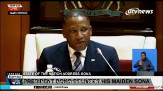 Botswana's President Duma Boko delivers maiden SONA