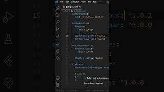 Install Flutter Packages in Visual Studio Code #shorts #Flutter