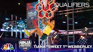 Tiana "Sweet T" Webberley Attacks the Course with a Vengeance - American Ninja Warrior 2020