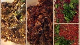 C/w Nana: Lao Tomato, Mushroom & Chili Sauces (ແຈ່ວສາມແບບ == Jeo Sahm Bap)