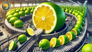 How Farmers Harvest Lime Fruit: Cultivation Technology & Processing Factory | Farming Documentary