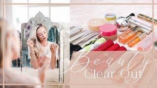 HUGE BEAUTY CLEAROUT // DECLUTTERING TIPS AND MAKEUP ORGANISATION