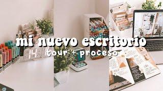 AL FIN compré mi NUEVO ESCRITORIO!!  desk tour + organización