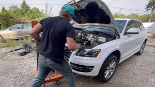 ShadeTree Mechanic Demonstrates Installing 2.0t Audi Engine in his Gravel Driveway oil consumption