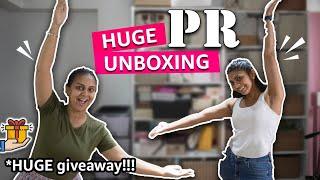 UNBOXING SO MUCH PR! + HUGE GIVEAWAY | Aanam C