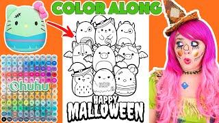 Color Squishmallows Happy Halloween Picture With Me | COLOR ALONG WITH KIMMI