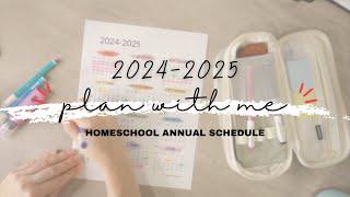 EASY HOMESCHOOL PLANNING 2024-2025 || ANNUAL PLAN WITH ME || MINI PLANNING SERIES