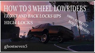 HOW TO 3 WHEEL CORRECTLY! Primo HOW TO’s IN CANNEL PLAYLIST Custom Lowrider ROLL METHOD