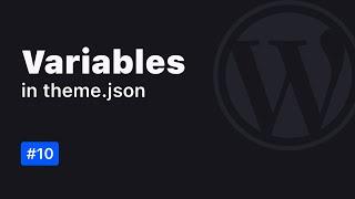 Variables in theme.json