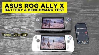 ASUS ROG Ally X Battery Test And Performance Benchmark Comparisons