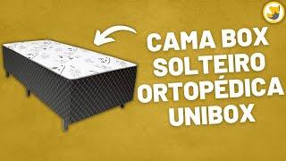 Cama Box Solteiro Conjugado Espuma Ortopédica Unibox Selado