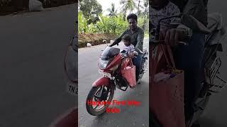 HARJUN'S FIRST BIKE RIDE #mydadmyhero #mydaddy back to me...