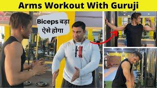 Killer Arms Workout with Guruji | Biceps Triceps Workout for Gain | AS-IT-IS ATOM Whey Protein