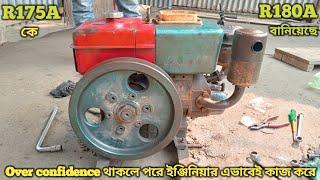 Fully Restoration of old R180A diesel engine | 6 hp China diesel engine full restoration