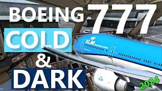 Boeing 777 Cold & Dark Startup Tutorial + CDU Programming | Real Boeing 777 Pilot | PMDG 777 | MSFS