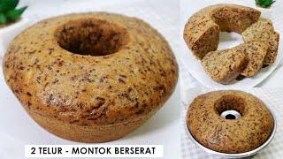 RESEP BOLU PISANG KUKUS LEMBUT, ANTI GAGAL, TANPA MIKSER, TAKARAN SENDOK, DAN SUPER MONTOK