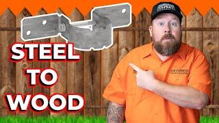 Best Way to Attach Steel Post to Wooden Fence - Fence Guy Answers