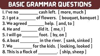 Basic English Grammar Questions #4