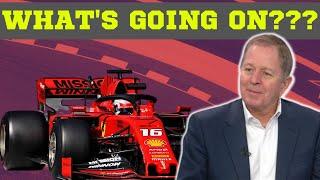 Martin Brundle on the reliability issues with Ferrari: jaw drop and eye roll time