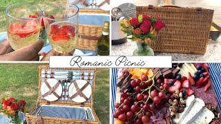 ROMANTIC PICNIC PREP + SET UP! Charcuterie, Flowers, and Wine