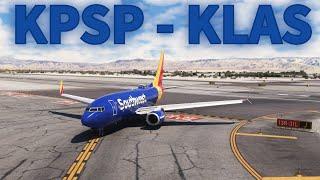 MSFS VATSIM LIVE | PMDG 737 | Southwest Virtual Airlines | Palm Springs to Las Vegas (round-trip)