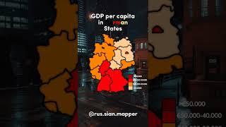 GDP per capita in German states #map #viral