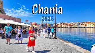Chania Crete, Kreta, walking tour 4K, Greece travel guide 2025