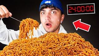 24 SAAT NOODLE YEMEK ! ( Hastanelik Oldum ! ) GORİL FARUK