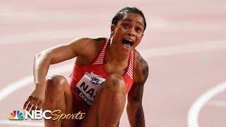 Stunning upset in historic women's 400m world championship final | NBC Sports