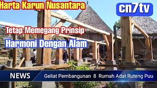 GELIAT PEMBANGUNAN 8 RUMAH ADAT  BEO RUTENG PUU