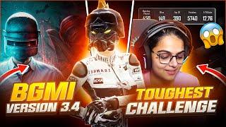 This Girl Streamer has 12 FD Toughest challenge | BGMI NEW UPDATE 3.4 |