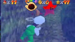 luigi tries to grab a star and fricking drowns