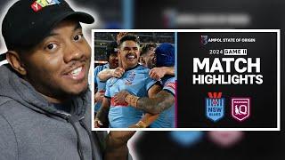 NRL FAN REACTS To NRL 2024 | Blues v Maroons | Match Highlights