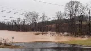 Crazy Flooding in Morganton North Carolina - January 9, 2024