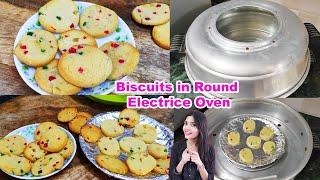 Biscuit Recipe in Round Electric Oven | How to Make Biscuits at Home | Tutti Frutti Bicuits Recipe