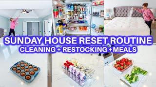  CLEAN WITH ME + ORGANIZE + HOUSE RESTOCK RESET | CLEANING MOTIVATION |JAMIE'S JOURNEY|SUNDAY RESET