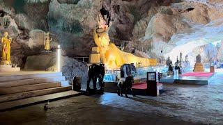 लेटे हुए बुद्धा की गुफा | Monkey caves Thailand |Golden caves