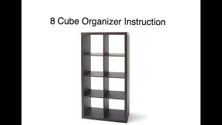 Better Homes & Gardens 8-Cube Organizer Guided Assembly