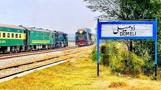 Tranquil Train Spotting at the Lush Green Domeli Station