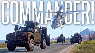 LEADING A CONVOY OPERATION FROM THE UH-1Y DOOR GUN - ArmA 3 Milsim Operation