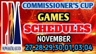 PBA COMMISSIONER'S CUP GAME SCHEDULES | PBA SEASON'S 49 | PBA TODAY