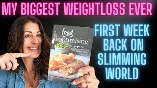 Huge Weight loss /What I ate on My first full week back on Slimming World #slimmingworldmotivation