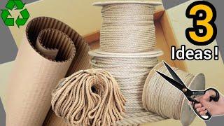 3 Stylish Home Decor Ideas Made from Cardboard and Rope/Waste Materials Craft Ideas #2025