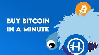 Buying Bitcoin on Hodl Hodl in 1 minute