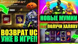 КОГДА ВОЗВРАТ UC!! ЗАБЕРИ ТОП ХАЛЯВУ! НОВЫЕ МУМИИ и ИСТРЕБИТЕЛЬ в PUBG MOBILE! ВЫБИЛ ОЛД МИФИКИ