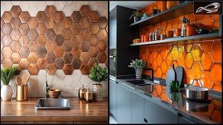 Modern Kitchen Glass Tiles for Interior 2025 | Kitchen 3D Wall Designs | Kitchen Wall Tile | I.A.S